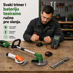 Aku trimer za travu + trimer za živu ogradu – komplet za cijelo dvorište
