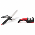 KOMBO ZA KUHINJU – CLEVER CUTTER 2 U 1 + TROSTEPENI OŠTRAČ NOŽEVA