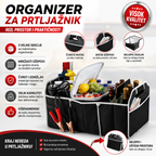 Sklopivi organizer za auto sa 3 velike pregrade