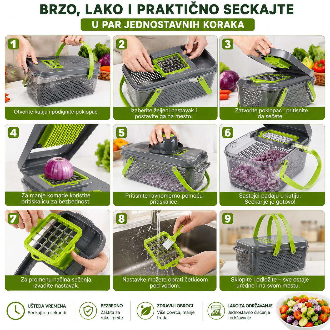 Seckalica za povrće i voće Veggie Premium 22-u-1