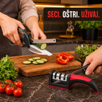 KOMBO ZA KUHINJU – CLEVER CUTTER 2 U 1 + TROSTEPENI OŠTRAČ NOŽEVA
