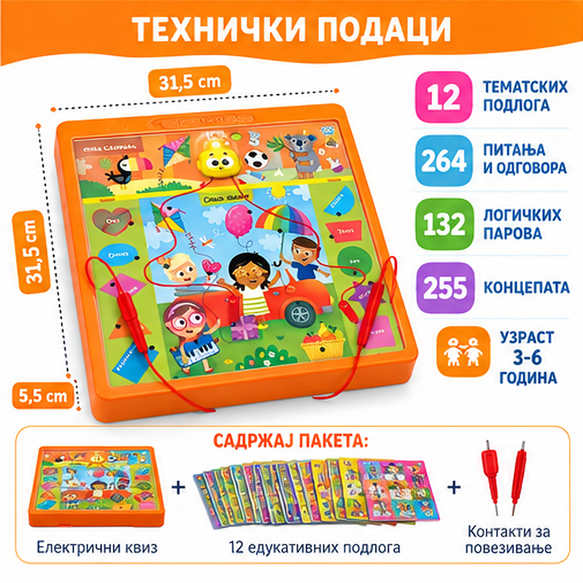 ELEKTRIČNI KVIZ – PRVA SAZNANJA | 264 PITANJA ZA MALE PAMETNICE