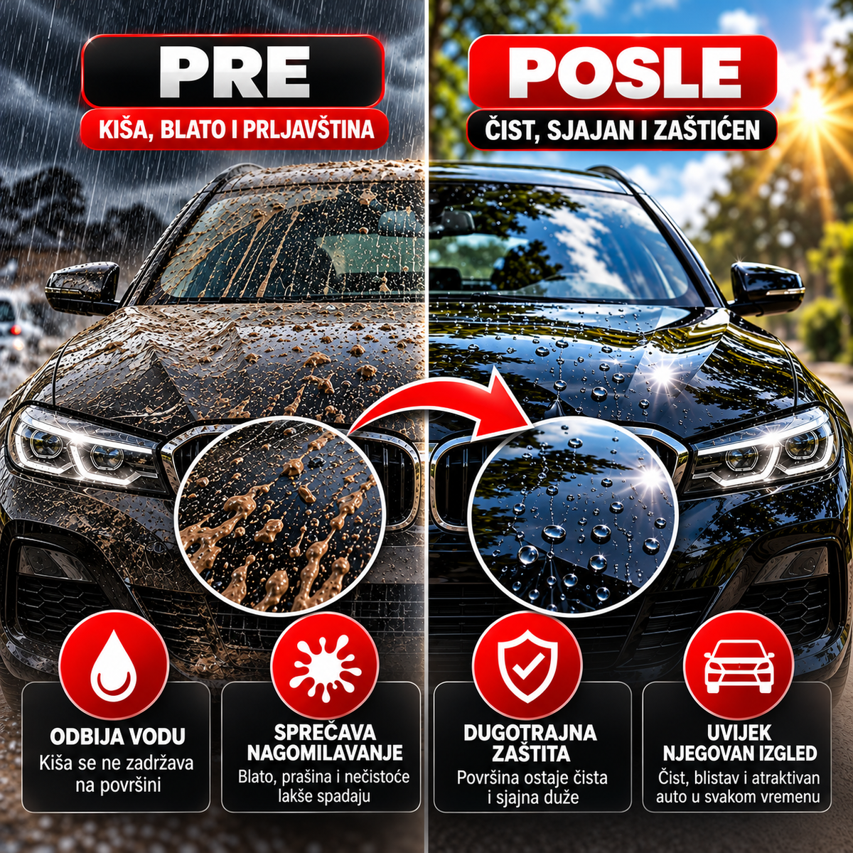 NANO SPREJ ZA AUTO – VRATI SJAJ SVOM AUTOMOBILU | 1+1 GRATIS + KRPE NA POKLON