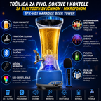 Točilica za pivo, sokove i koktele sa Bluetooth zvučnikom i gratis mikrofonom